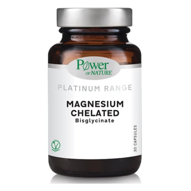 Power Health Platinum Magnesium Chelated 100mg, 30 Κάψουλες Power Health Platinum Magnesium Chelated 100mg, 30 Κάψουλες