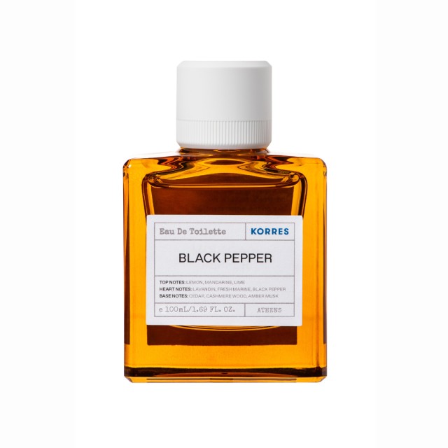 Korres Black Pepper Eau de Parfum Ανδρικό Άρωμα, 100ml