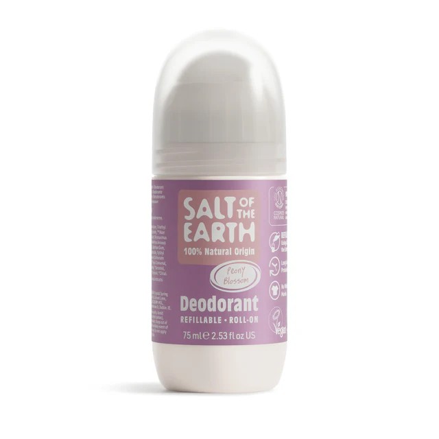 Salt of the Earth Peony Blossom Natural Refillable Αποσμητικό Επανα...