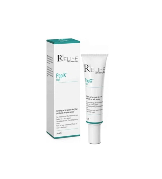 Relife Papix High Purifying Gel Καθαριστικό gel για την Ακμή, 30ml
