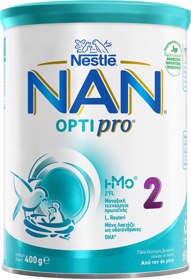 Nestle Nan Optipro 2 6m+ Γάλα 2ης Βρεφικής Ηλικίας για Βρέφη Από 6 Μηνών 400gr