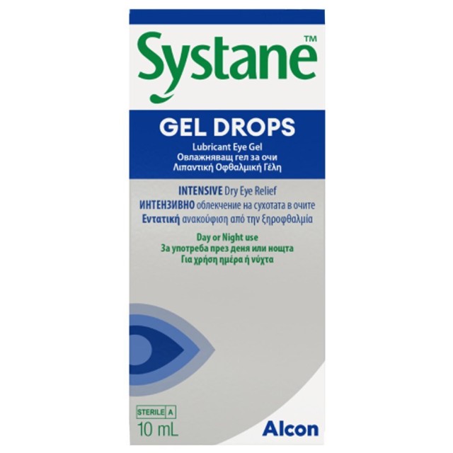 Systane Gel Drops Lubricant Eye Gel Λιπαντική Οφθαλμική Γέλη για την Ξηροφθαλμία, 10ml