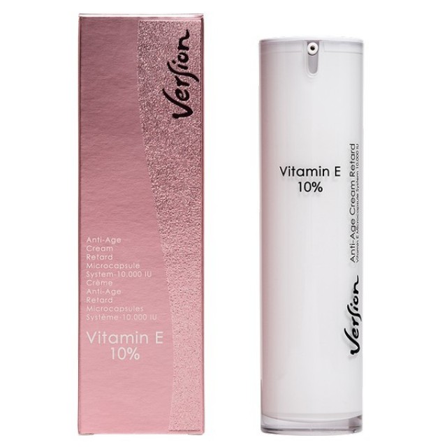 Version Vitamin E 10% Face Cream Pump Αντιγηραντική Κρέμα Προσώπου 50ml