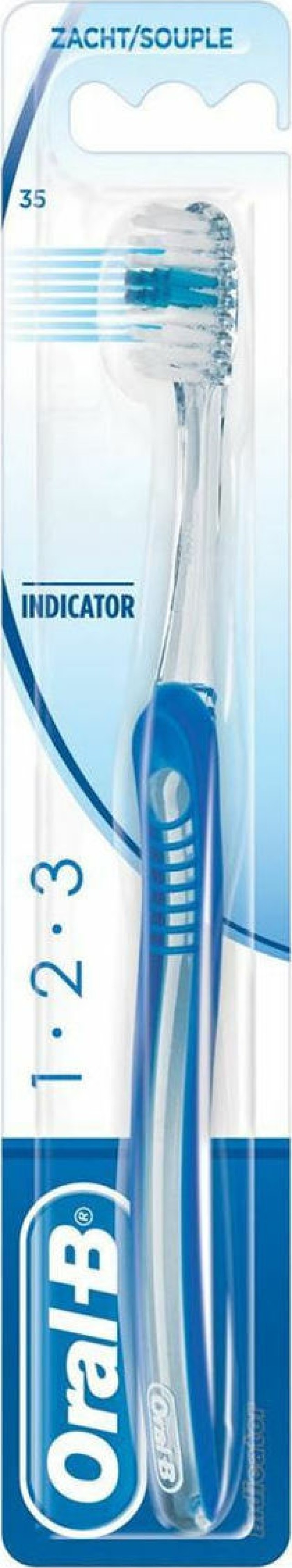 Oral-B Indicator 1-2-3 35mm Οδοντόβουρτσα Μέτρια, 1 Τεμάχιο