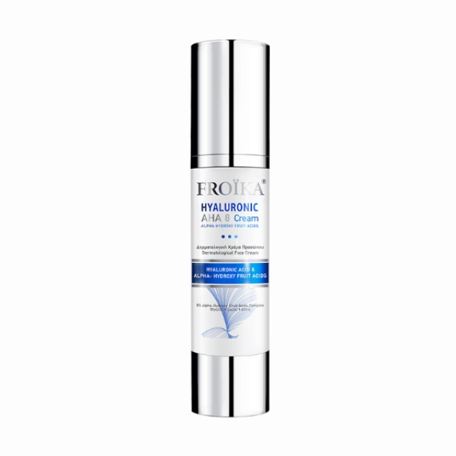Froika Hyaluronic AHA-8 Cream Κρέμα ανάπλασης προσώπου με Α-υδρόξυ ...