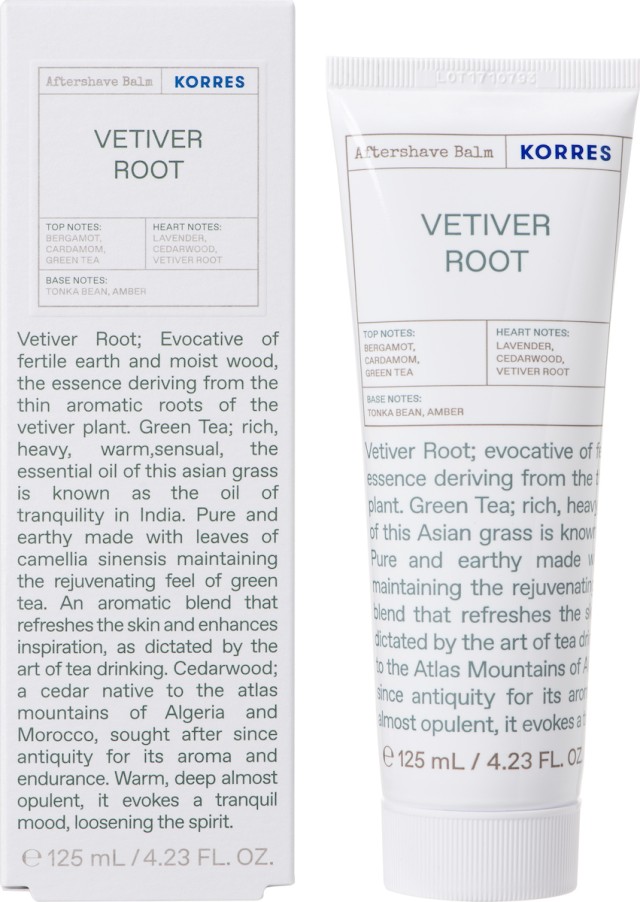 Korres Vetiver Root Aftershave Γαλάκτωμα Για Μετά Το Ξύρισμα, 125ml