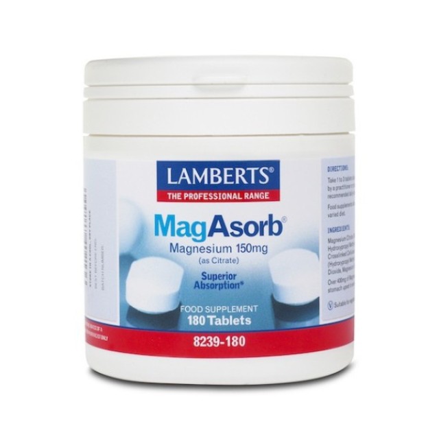 Lamberts MagAsorb Συμπλήρωμα Διατροφής για την Ανάπτυξη των Οστών &...
