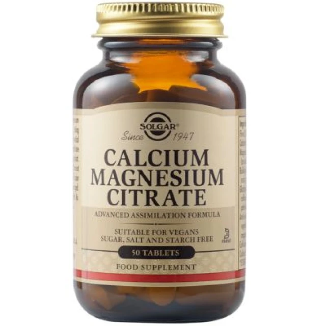 Solgar Calcium Magnesium Citrate Calcium Dietary Supplement - M...