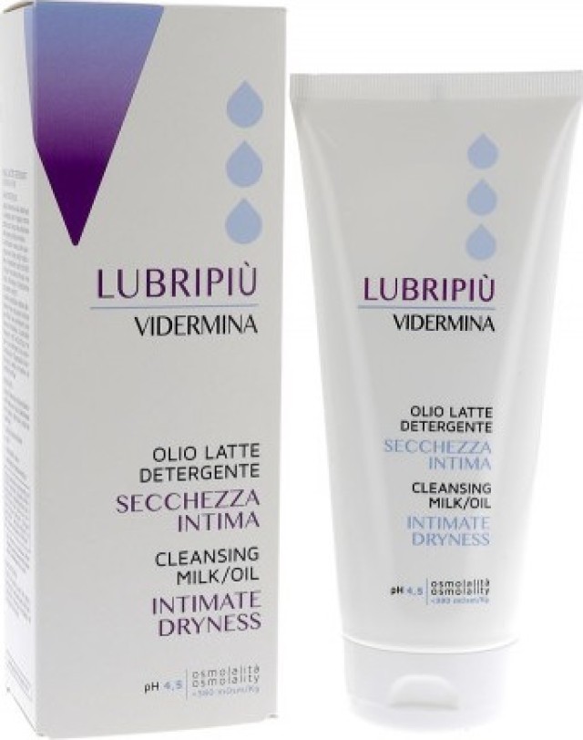 Vidermina Lubripiu Cleansing Milk/Oil Καθαριστικό Γαλάκτωμα για την Ευαίσθητη Περιοχή με Ξηρότητα, 200ml