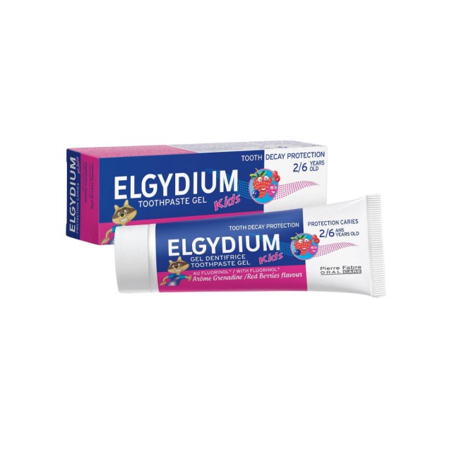 Elgydium Kids Red Berries Οδοντόπαστα Παιδική 2-6 Ετών Γεύση Κόκκινα Φρούτα, 50ml