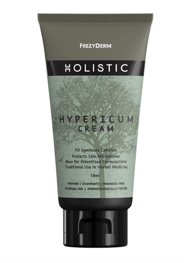 Frezyderm Holistic Hypericum Cream Κρέμα Με Βαλσαμόχορτο Με Αναδομητική Δράση Για Πρόσωπο - Σώμα, 50ml