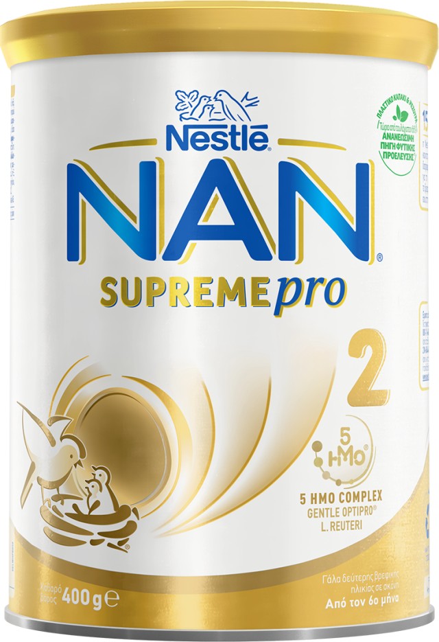 Nestle Nan Supreme Pro 2 Γάλα σε Σκόνη 2ης Βρεφικής Ηλικίας Από τον 6ο Μήνα, 400gr