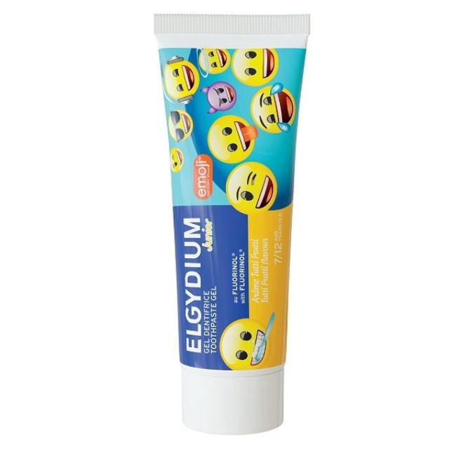 Elgydium Junior Emoji Tutti Frutti παιδική Οδοντόκρεμα για 7-12 Ετών, 50ml