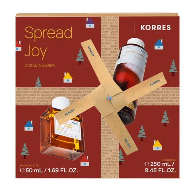 Korres Oceanic Amber Eau de Toilette Set, 50ml + Shower Gel, 250ml