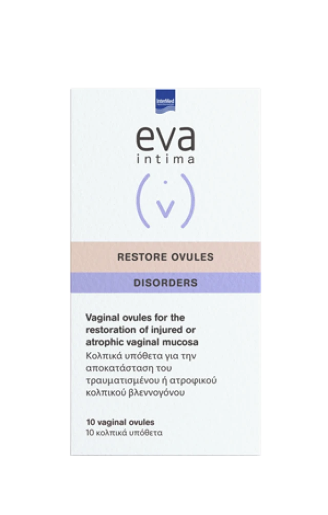 Eva Intima Restore Ovules Vaginal Suppositories with 12,5 mg Hyaluronic Acid