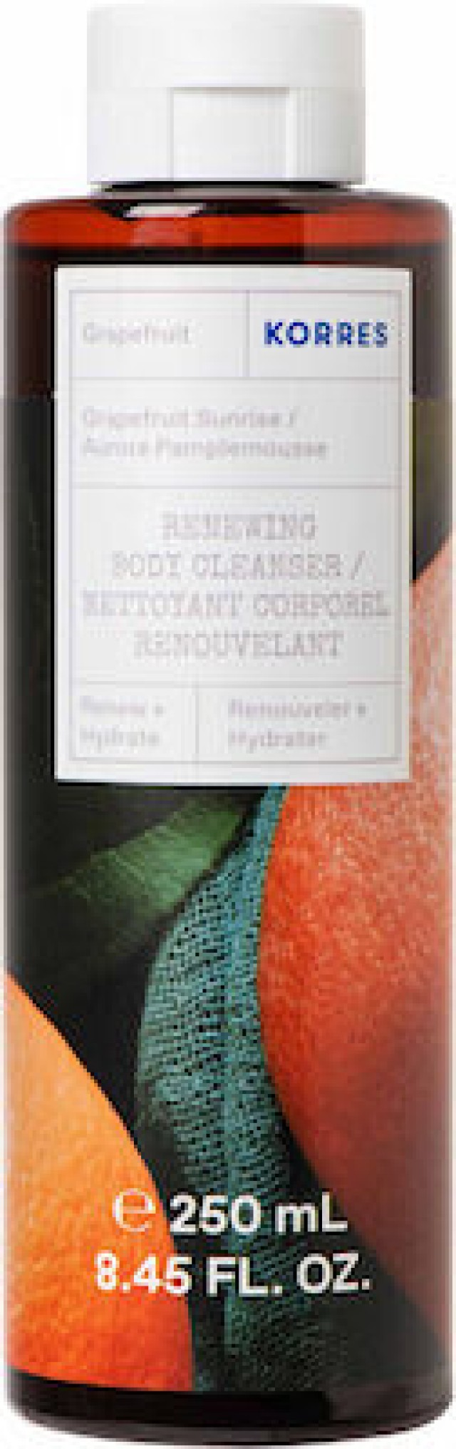 Korres Renewing Body Cleanser Grapefruit Αφρόλουτρο Σώματος, 250ml