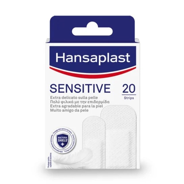 Hansaplast Sensitive Επίθεματα Πληγών 20 Τμχ./ 2 Μεγεθών