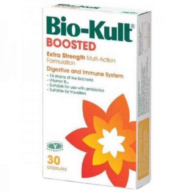 Bio-Kult Boosted Ενισχυμένη Προβιοτική Φόρμουλα με Προσθήκη Βιταμίνης 12, 30 κάψουλες