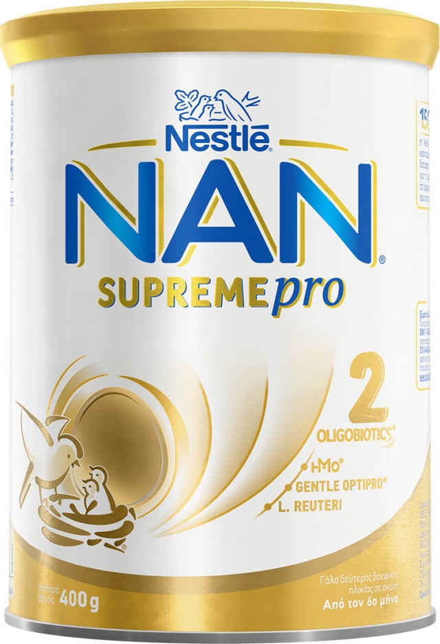 Nestle NAN Supreme Pro 2 Γάλα σε Μορφή Σκόνης από τον 6ο Μήνα, 400gr