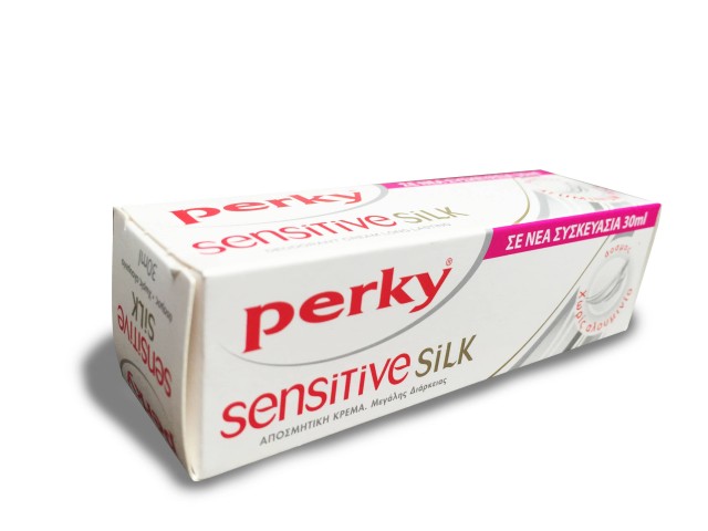 Perky Sensitive Silk Deodorant Cream Αποσμητικό σε μορφή κρέμας με πρωτεΐνες μεταξιού 30ml