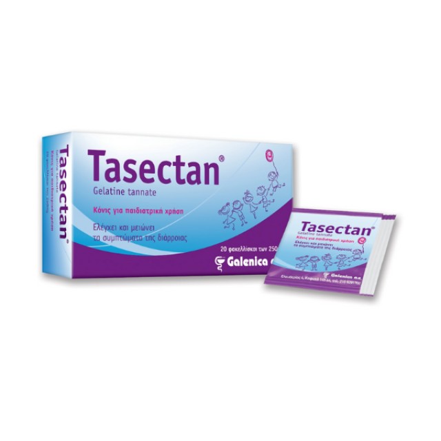 Galenica Tasectan Gelatine Tannate Για τη Διάρροια, 20 Φακελισκοι 250mg