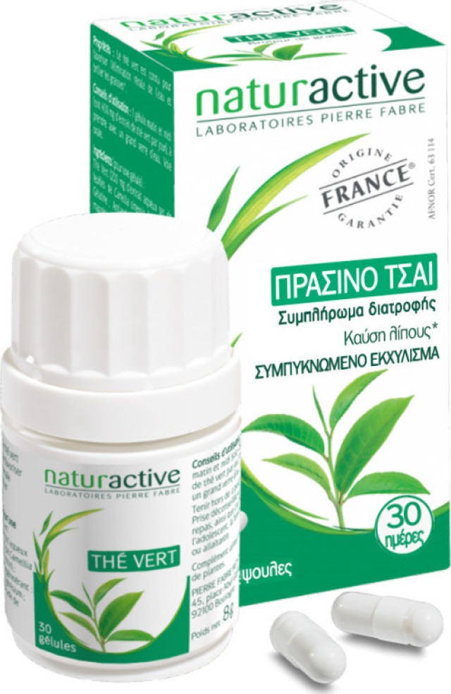 Naturactive Πράσινο Τσάι Συμπλήρωμα για την Ενίσχυση της Καύσης του Λίπους & στην Εξάληψη της Λιπώδους Κυτταρίτιδας, 60 Ταμπλέτες