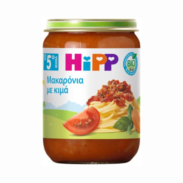 Hipp Βρεφικό Γεύμα Μακαρόνια Με Κιμά Και Φρέσκια Τομάτα Από Τον 4ο ...