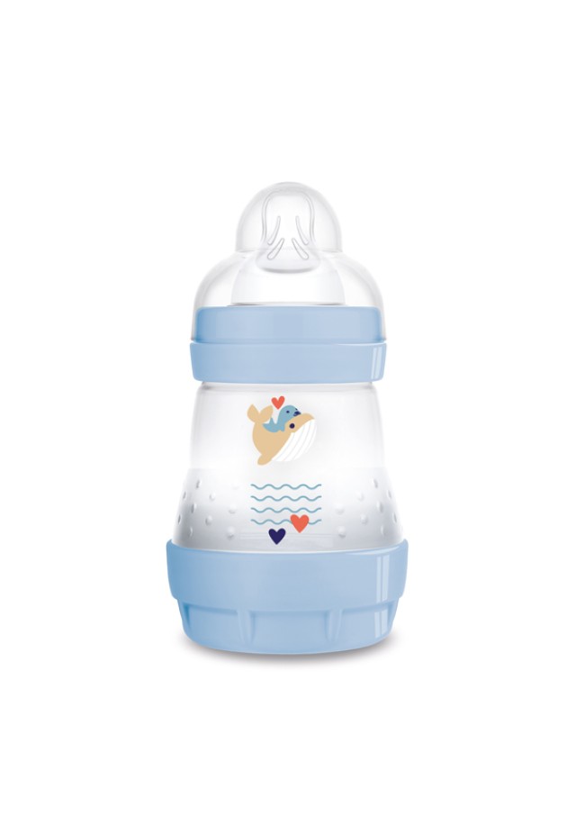 Mam Easy Start Anti-Colic Πλαστικό Μπιμπερό Σιλικόνης Για Μείωση Κολικών Για Αγόρια 0+ Μηνών, 160ml