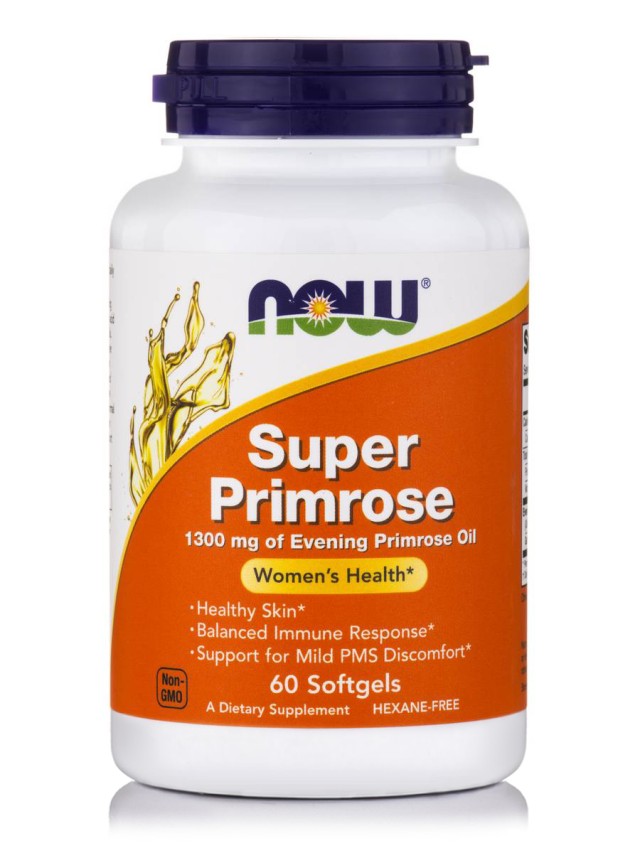 Now Super Primrose 1300 mg 60 Μαλακές Κάψουλες