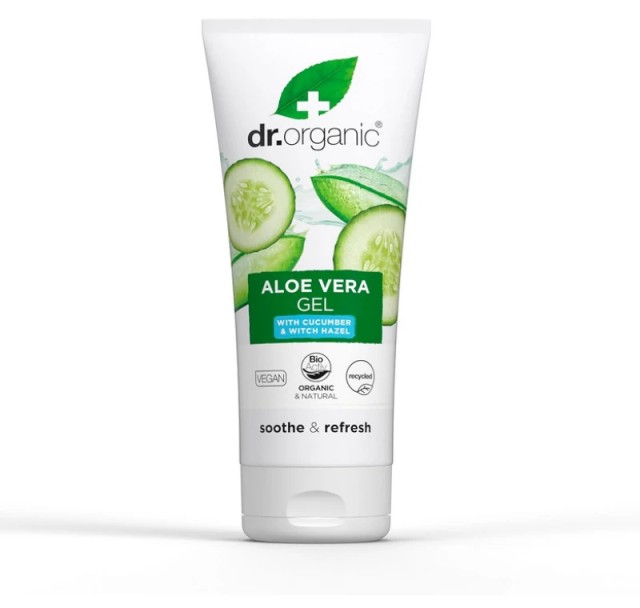 Dr. Organic Aloe Vera Gel with Cucumber & Witch Hazel Βιολογικό Τζε...