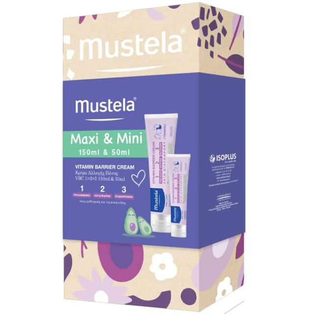 Mustela Promo Maxi & Mini Diaper Pack Vitamin Barrier Cream Κρέμα Α...