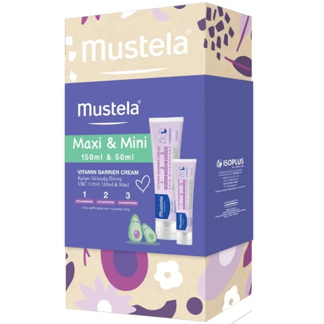 Mustela Promo Maxi & Mini Diaper Pack Vitamin Barrier Cream Anti-Ageing...