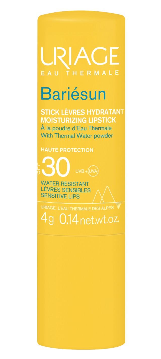 Uriage Bariesun Moisturizing Lipstick Ενυδατικό Αντηλιακό Stick Υψηλής Προστασίας Για τα Χείλη SPF30, 4gr