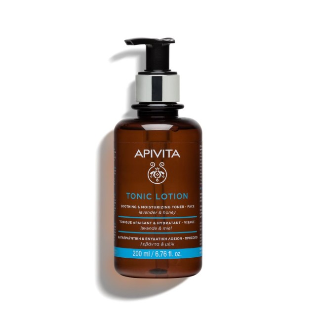 Apivita Tonic Soothing And Moisturizing Toner Καταπραϋντική Και Ενυδατική Λοσιόν Για Πρόσωπο Με Λεβάντα - Μέλι, 200ml