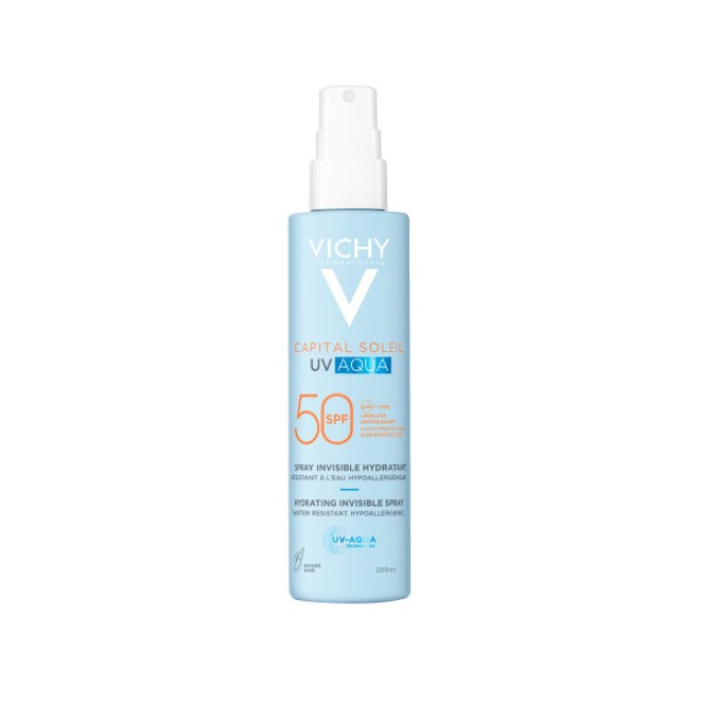 Vichy Capital Soleil UV Aqua Sunscreen Spray SPF50 Αντηλιακό Σπρέι ...