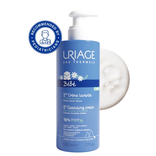 Uriage Creme Βρεφική Καθαριστική Κρέμα  Αφρός Καθαρισμού, 500ml