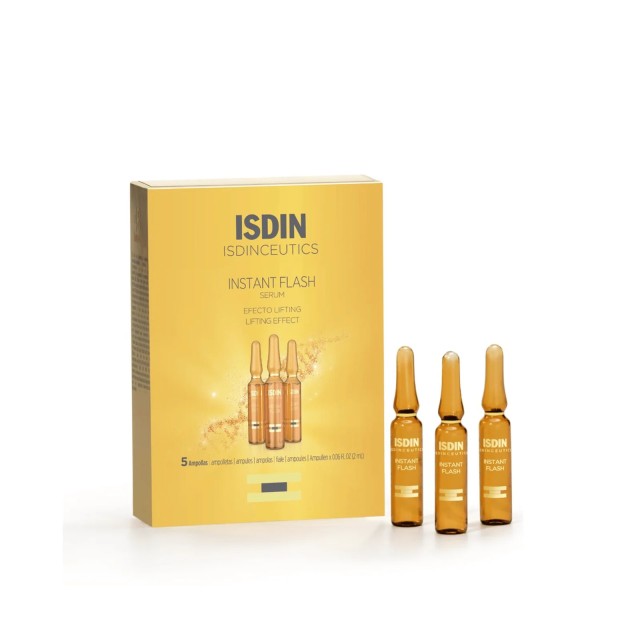 ISDIN Instant Flash Αμπούλες Προσώπου για Άμεσο Εφέ Lifting, 5x2ml