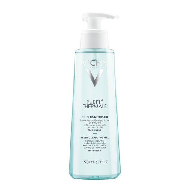 Vichy Purete Thermale Fresh Cleansing Δροσερό Gel Καθαρισμού Προσώπου Για Ευαίσθητες Επιδερμίδες 200ml