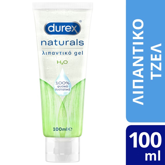 Durex Naturals Classic H2O Λιπαντικό Gel με 100% Φυσικά Συστατικά, 100ml
