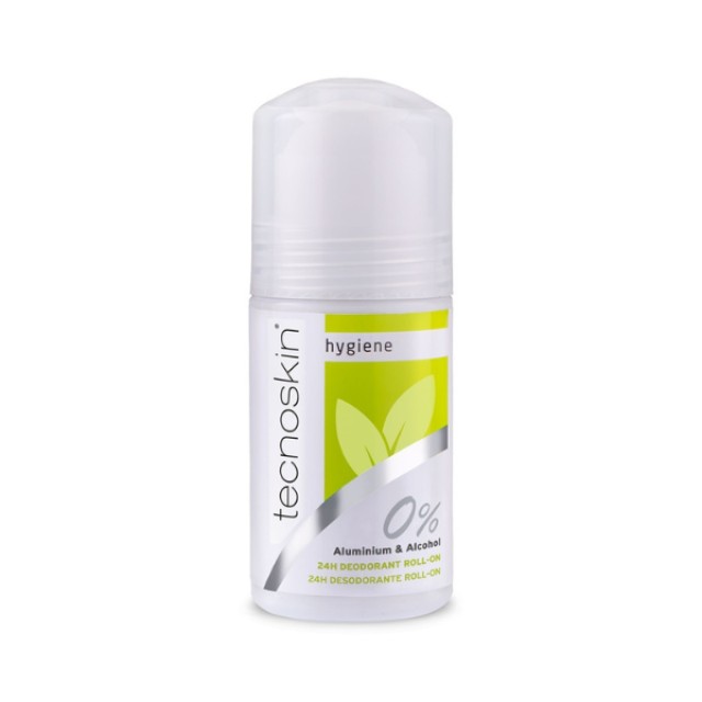 Tecnoskin Hygiene 24h Deodorant Roll On 0% Aluminium & Alcohol Αποσμητικό Roll-On, 50ml