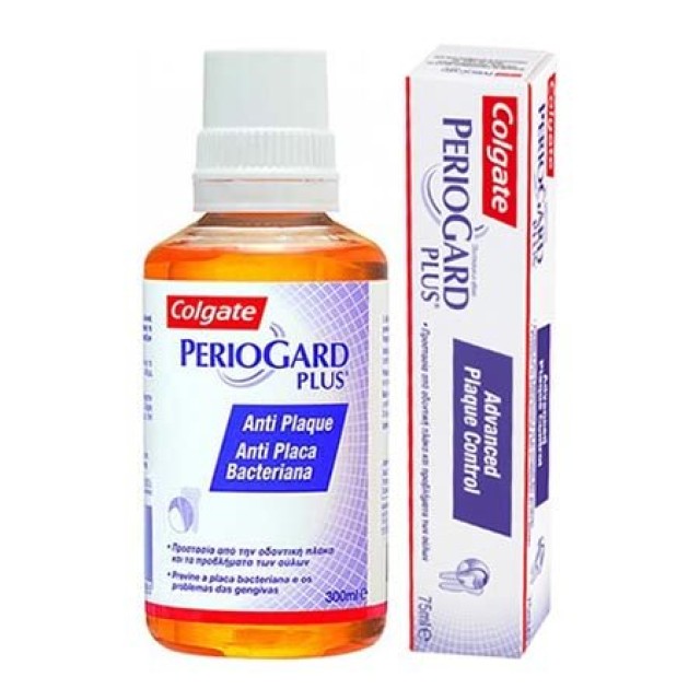 Colgate PROMO Periogard Plus Στοματικό διάλυμα 400ml + Tothpaste Οδοντόκρεμα με Φθόριο, 75ml