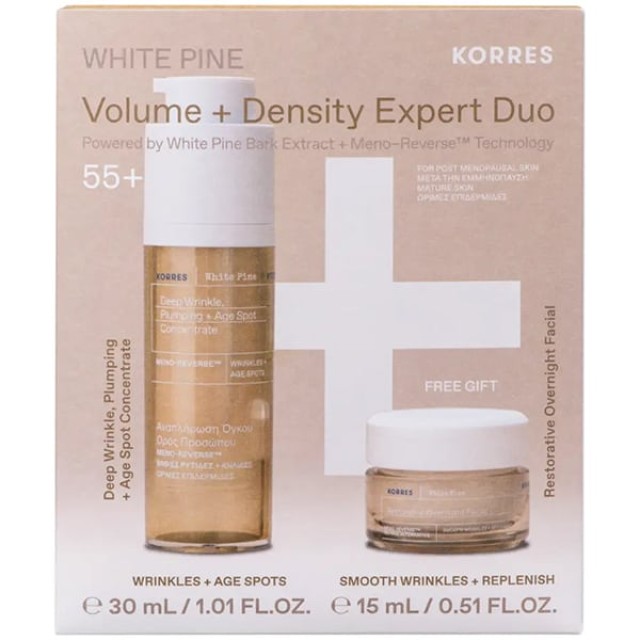 Korres Promo White Pine Volume + Density Expert Duo με White Pine D...
