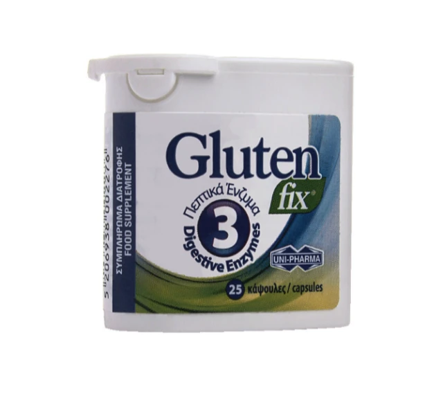 Gluten Fix with 3 Digestive Enzymes Dietary Supplement that Supports...