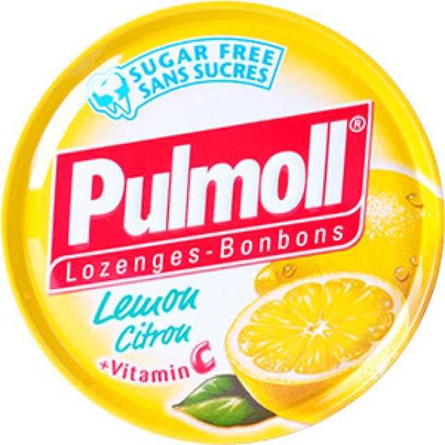 Pulmoll Καραμέλες Λεμόνι & Βιταμίνη C για το Βήχα, τον Πονόλαιμο, την Τόνωση Ανοσοποιητικού, 45gr