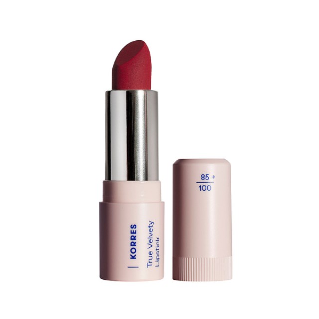 Korres True Velvety Lipstick 55 Vivid Red Semi-matte κραγιόν, 3gr