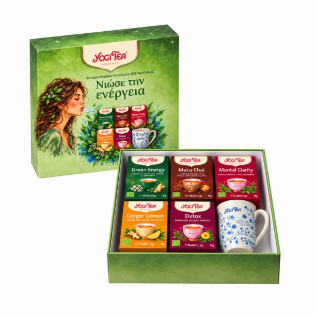 Yogi Tea Πακέτο Για Ενέργεια + Δώρο μία κούπα Yogi Tea