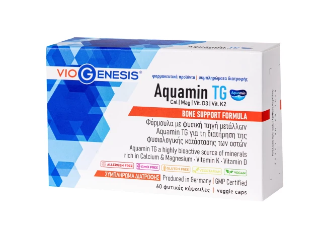 VioGenesis Aquamin TG (Cal & Mag) with Vit. D3 & Vit. K2 Supplement...