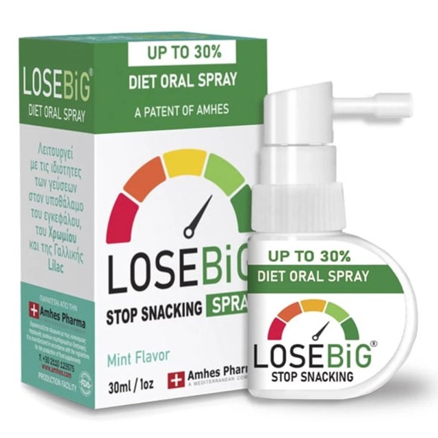 Losebig Diet Oral Spray Mint Flavor Συμπλήρωμα Διατροφής για Αδυνάτισμα Μέντα, 30ml