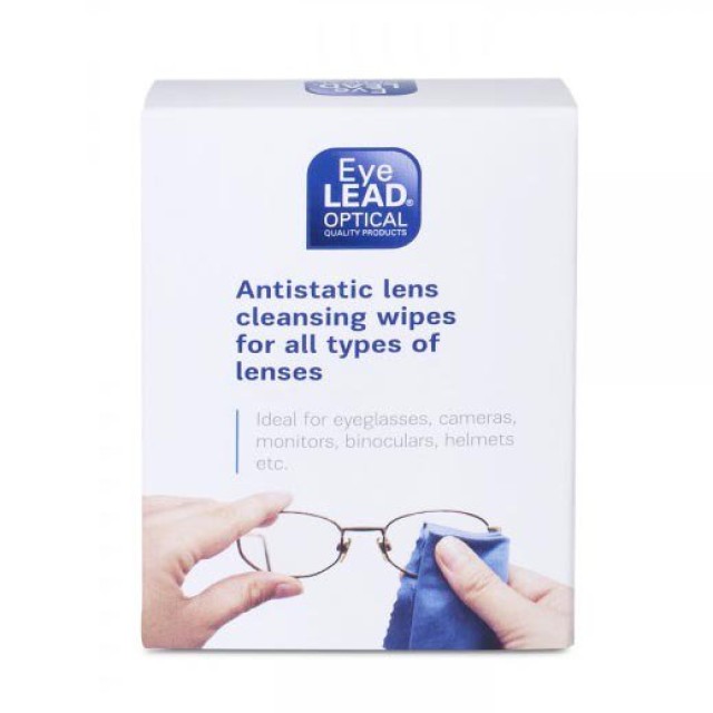 Eyelead Antistatic Lens Cleansing Wipes for All Types of Lenses Υγρά Μαντηλάκια Καθαρισμού Φακών 10 Τεμάχια