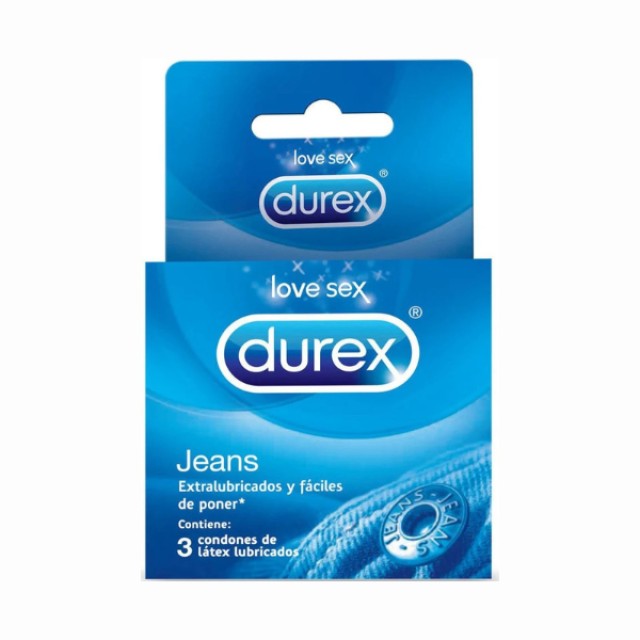 Durex Jeans Προφυλακτικά Ευκολοφόρετα, 3 τμχ